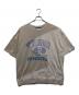 MAISON SPECIAL（メゾンスペシャル）の古着「Wave Cut Docking Logo Print Prime-Over Crew Neck T-shirt」｜ベージュ