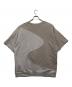 MAISON SPECIAL (メゾンスペシャル) Wave Cut Docking Logo Print Prime-Over Crew Neck T-shirt ベージュ サイズ:2：5000円
