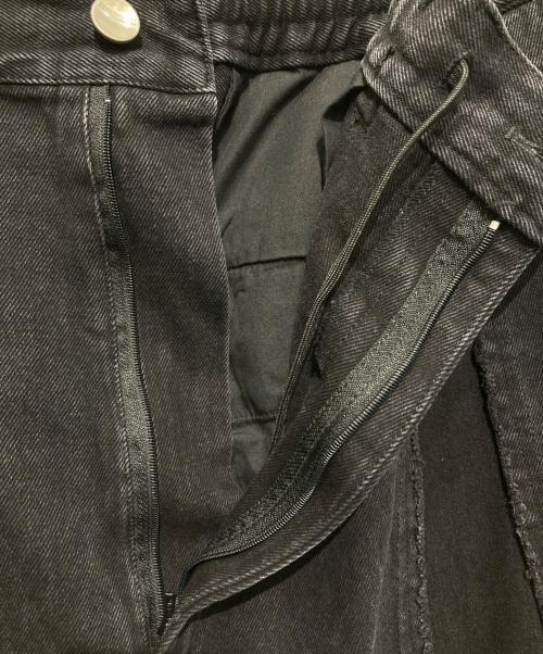 MAISON SPECIAL（メゾンスペシャル）MAISON SPECIAL (メゾンスペシャル) Cut Off Denim Alien Wide Pants ブラック サイズ:1の古着・服飾アイテム