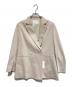 BALLSEY（ボールジィ）の古着「ジャージーステッチ ダブルブレストジャケット」｜アイボリー