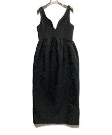 LE CIEL BLEU（ルシェルブルー）の古着「Jacquard High Waist Dress」｜ブラック