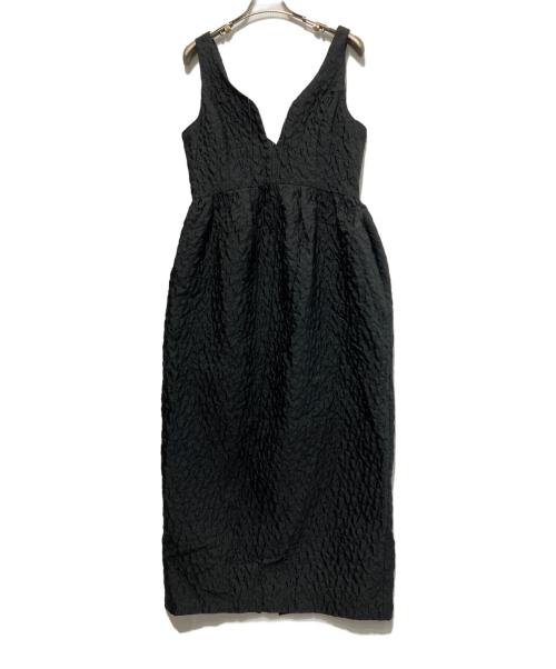 LE CIEL BLEU（ルシェルブルー）LE CIEL BLEU (ルシェルブルー) Jacquard High Waist Dress ブラック サイズ:36の古着・服飾アイテム