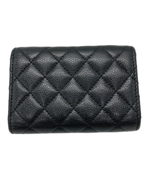 CHANEL（シャネル）CHANEL (シャネル) ボーイシャネルマトラッセコンパクトウォレット ブラックの古着・服飾アイテム