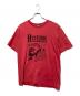 Hysteric Glamour（ヒステリックグラマー）の古着「ヒスガールプリントTシャツ」｜ブラック×レッド