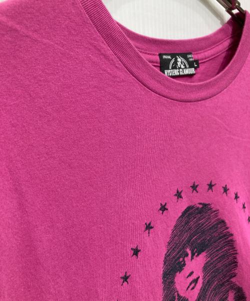 Hysteric Glamour（ヒステリックグラマー）Hysteric Glamour (ヒステリックグラマー) STAR CIRCLE WOMAN刺繍 Tシャツ パープル サイズ:Lの古着・服飾アイテム
