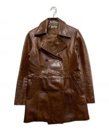 quadro phenia（クアドロフェニア）の古着「ホースレザーコート」｜ブラウン