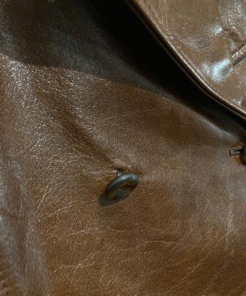 quadro phenia（クアドロフェニア）quadro phenia (クアドロフェニア) ホースレザーコート ブラウン サイズ:Ｍの古着・服飾アイテム