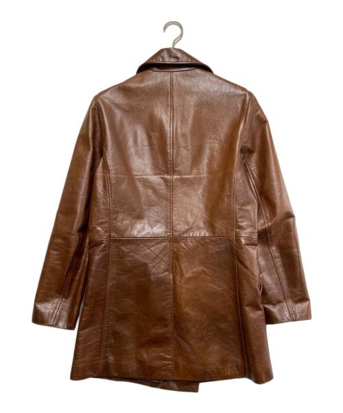 quadro phenia（クアドロフェニア）quadro phenia (クアドロフェニア) ホースレザーコート ブラウン サイズ:Ｍの古着・服飾アイテム