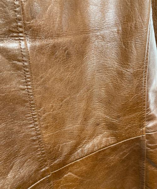 quadro phenia（クアドロフェニア）quadro phenia (クアドロフェニア) ホースレザーコート ブラウン サイズ:Ｍの古着・服飾アイテム