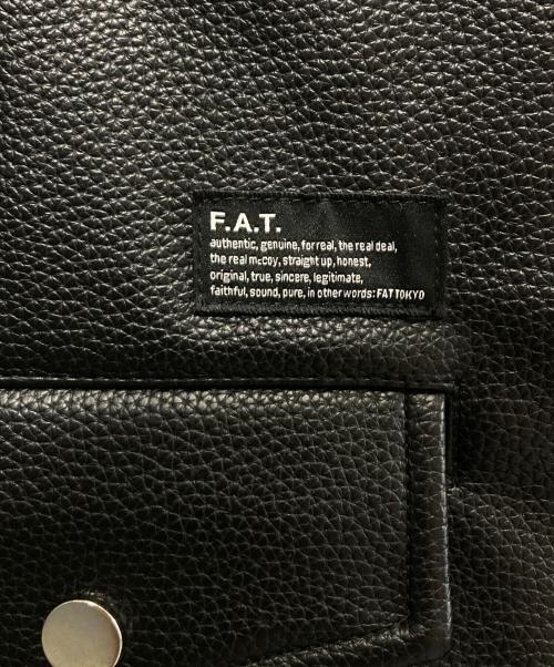 FAT（エフエーティー）FAT (エフエーティー) COUNTER ダブルライダースジャケット ブラック サイズ:XLの古着・服飾アイテム