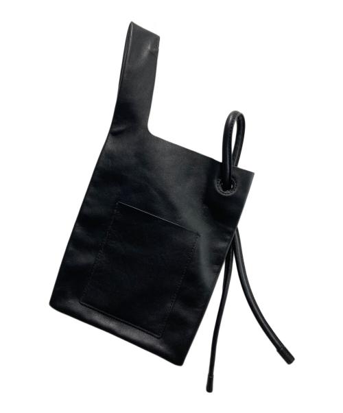 ORSETTO（オルセット）ORSETTO (オルセット) エコレザーバッグ ブラックの古着・服飾アイテム