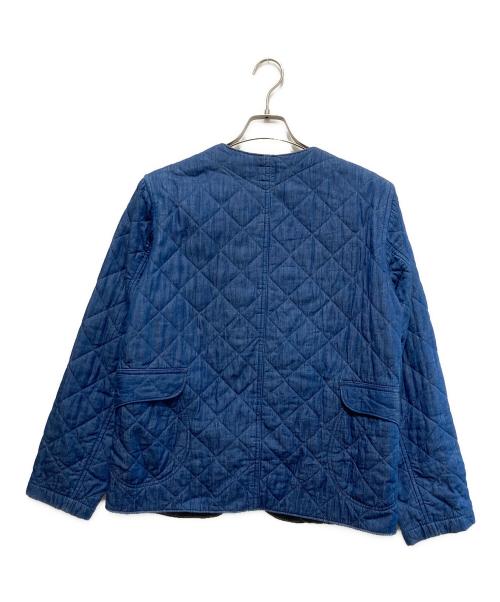 POST O'ALLS（ポストオーバーオールズ）POST O'ALLS (ポストオーバーオールズ) キルティングジャケット ブルー サイズ:Ｍの古着・服飾アイテム