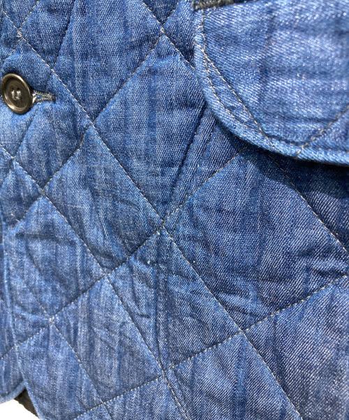 POST O'ALLS（ポストオーバーオールズ）POST O'ALLS (ポストオーバーオールズ) キルティングジャケット ブルー サイズ:Ｍの古着・服飾アイテム