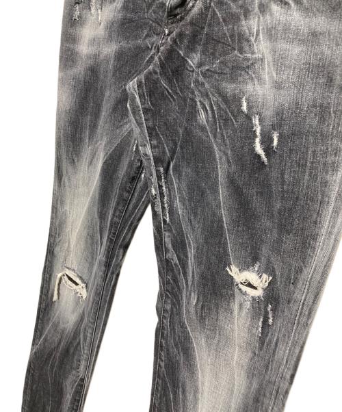 DSQUARED2（ディースクエアード）DSQUARED2 (ディースクエアード) スキニーデニムパンツ ブラック サイズ:48の古着・服飾アイテム