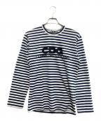 COMME des GARCONS JUNYA WATANABE MANコム デ ギャルソン ジュンヤ ワタナベ マン）の古着「ボーダーカットソー」｜ホワイト×ネイビー