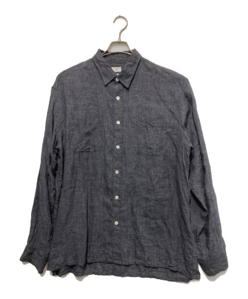 Ron Herman（ロンハーマン）Ron Herman (ロンハーマン) Albiniリネンシャツ ブラック サイズ:Lの古着・服飾アイテム