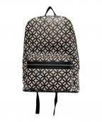 DRESSTERIORドレステリア）の古着「オーバーラップサークル バックパック」｜ブラック×ベージュ