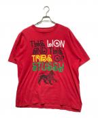 stussyステューシー）の古着「プリントTシャツ」｜レッド