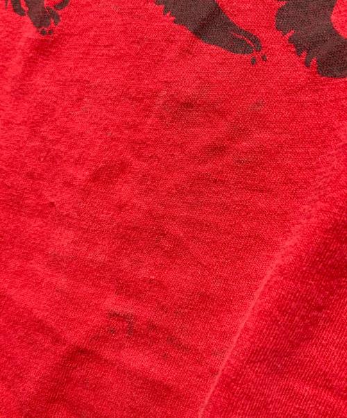stussy（ステューシー）stussy (ステューシー) プリントTシャツ レッド サイズ:XLの古着・服飾アイテム