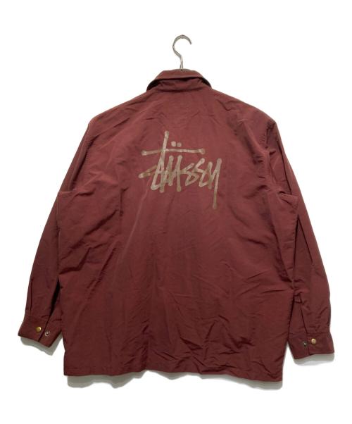 stussy（ステューシー）stussy (ステューシー) コーチジャケット ブラウン サイズ:Lの古着・服飾アイテム
