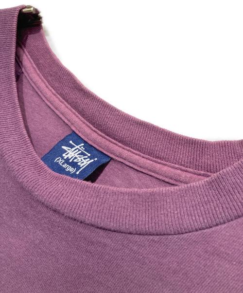 stussy（ステューシー）stussy (ステューシー) ロゴプリントTシャツ パープル サイズ:XLの古着・服飾アイテム
