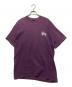 stussy（ステューシー）の古着「ロゴプリントTシャツ」｜パープル