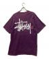 stussy (ステューシー) ロゴプリントTシャツ パープル サイズ:XL：9000円