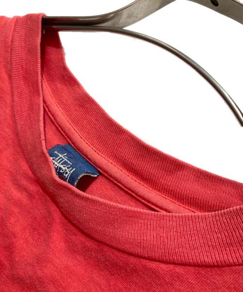 stussy（ステューシー）stussy (ステューシー) ラスタライオンプリントTシャツ レッド サイズ:XLの古着・服飾アイテム