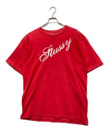 stussy（ステューシー）の古着「シャネルロゴプリントTシャツ」｜レッド