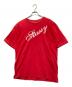 stussy（ステューシー）の古着「シャネルロゴプリントTシャツ」｜レッド