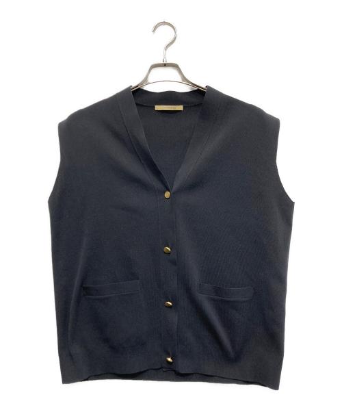 Curensology（カレンソロジー）Curensology (カレンソロジー) コットンアセテートボタンジレ ブラック サイズ:FREEの古着・服飾アイテム