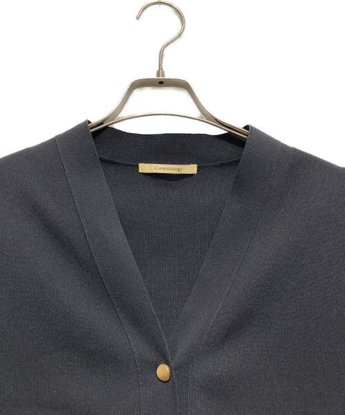 Curensology（カレンソロジー）Curensology (カレンソロジー) コットンアセテートボタンジレ ブラック サイズ:FREEの古着・服飾アイテム