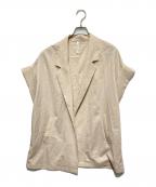 Dignite collierディニテ コリエ）の古着「ビッグスリーブレス ジャケット ウォッシャブル」｜ベージュ