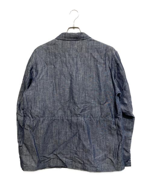 HEVO（イーヴォ）HEVO (イーヴォ) リネンコットンブレンドジャケット ネイビー サイズ:46の古着・服飾アイテム