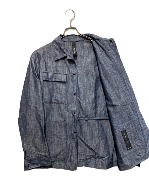 HEVO（イーヴォ）HEVO (イーヴォ) リネンコットンブレンドジャケット ネイビー サイズ:46の古着・服飾アイテム