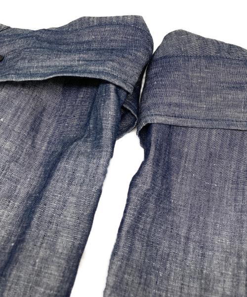 HEVO（イーヴォ）HEVO (イーヴォ) リネンコットンブレンドジャケット ネイビー サイズ:46の古着・服飾アイテム