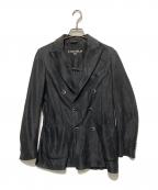 CIRCOLO 1901チルコロ1901）の古着「リネン メッシュ6B ジャケット」｜ブラック