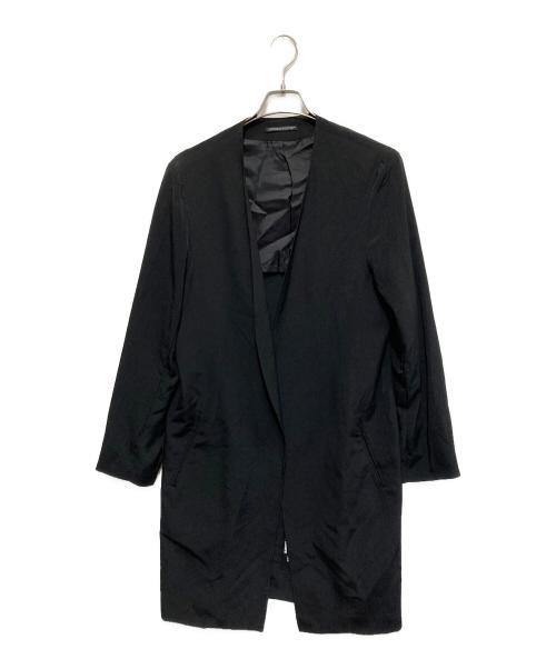 Yohji Yamamoto pour homme（ヨウジヤマモト プールオム）Yohji Yamamoto pour homme (ヨウジヤマモト プールオム) 24SS衿なしJKT / ノーカラージャケット ブラック サイズ:2の古着・服飾アイテム