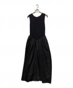 Ameriアメリ）の古着「KNIT DOCKING VOLUME DRESS」｜ブラック