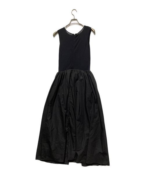 Ameri（アメリ）Ameri (アメリ) KNIT DOCKING VOLUME DRESS ブラック サイズ:Mの古着・服飾アイテム