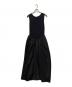 Ameri（アメリ）の古着「KNIT DOCKING VOLUME DRESS」｜ブラック