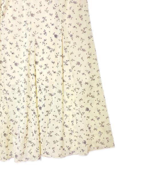COCODEAL（ココディール）COCODEAL (ココディール) メッシュプリントギャザーワンピース ベージュ サイズ:2の古着・服飾アイテム
