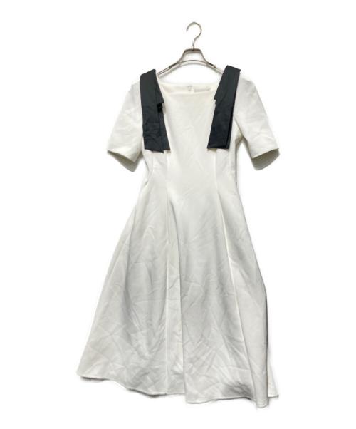 CELFORD（セルフォード）CELFORD (セルフォード) ショルダーリボンワンピース ホワイト サイズ:36の古着・服飾アイテム