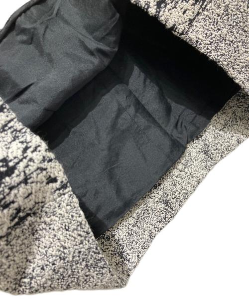 CELINE（セリーヌ）CELINE (セリーヌ) レザー切替ワンピース ホワイト×ブラック サイズ:Sの古着・服飾アイテム