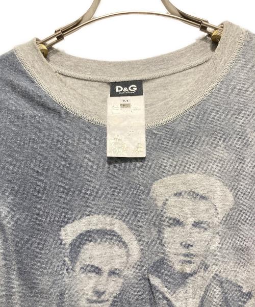 D&G（ディーアンドジー）D&G (ディーアンドジー) フォトプリントTシャツ グレー サイズ:Mの古着・服飾アイテム