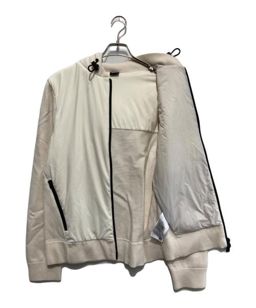 BOSS（ボス）BOSS (ボス) フード付きナイロン切替ジャケット ベージュ サイズ:Sの古着・服飾アイテム