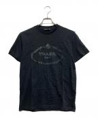 PRADAプラダ）の古着「ロゴTシャツ」｜ブラック