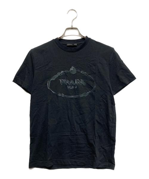 PRADA（プラダ）PRADA (プラダ) ロゴTシャツ ブラック サイズ:Mの古着・服飾アイテム