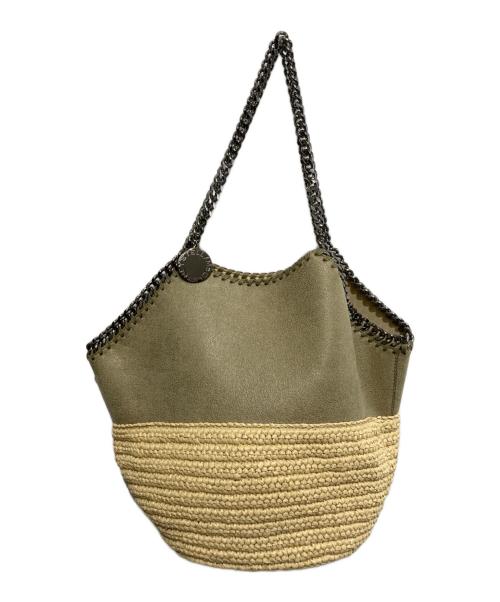 STELLA McCARTNEY（ステラマッカートニー）STELLA McCARTNEY (ステラマッカートニー) RAFIA MEDIUM TOTE BAG カーキの古着・服飾アイテム
