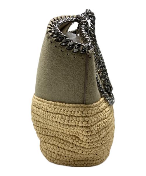 STELLA McCARTNEY（ステラマッカートニー）STELLA McCARTNEY (ステラマッカートニー) RAFIA MEDIUM TOTE BAG カーキの古着・服飾アイテム